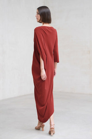 Amanda terracotta dress