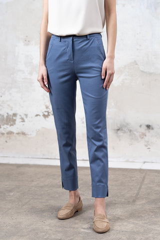 PANTALÓN ABERTURA BAJO AZUL