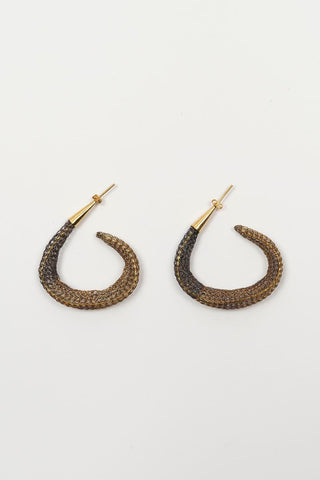 Pendientes malla Zurel bicolor