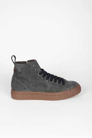 Calven grayish-blue high-top sneaker