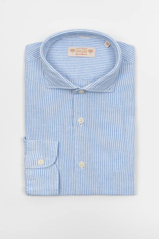 Camisa lino azul cielo Impure