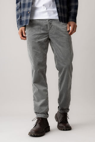 Mos Mosh Tovel Light Grey Corduroy Trousers