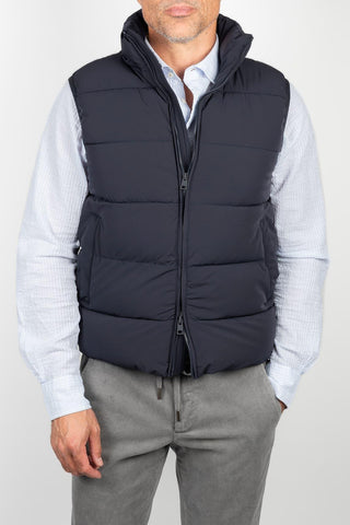 Navy padded gilet
