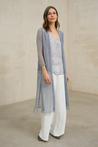 Levita de punto Avenel gris azulado