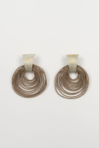 Pendientes Zirel dorado envejecido FL Private Collection