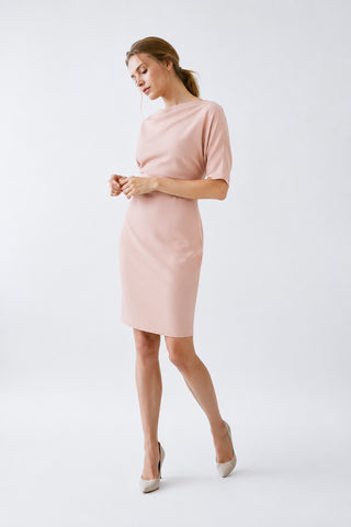 Vestido Ros rosa palo