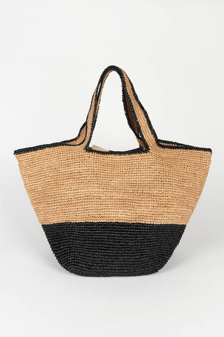 Bolso Nerida rafia negro