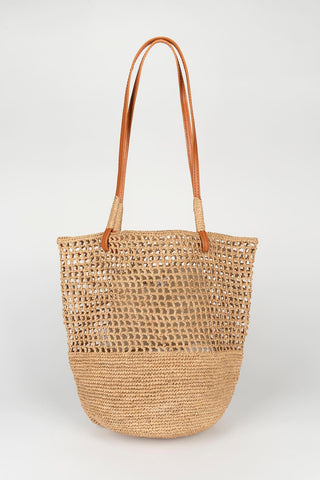 Tarev natural raffia bag