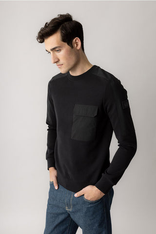 Sudadera Delvik negra Mos Mosh