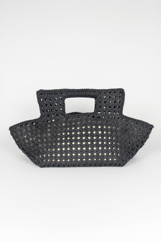 Bolso Saelis cuero gris antracita