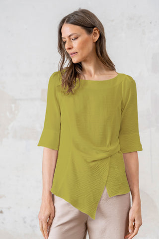 TOP RECOGIDO DELANTERO MUSGO
