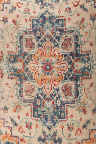 FULAR BEIGE AZUL