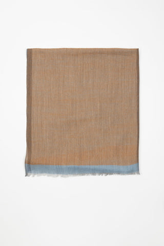 FULAR AZUL MARRON