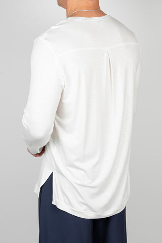 CAMISETA EDUARDO BOLSILLO MANGA LARGA BLANCO