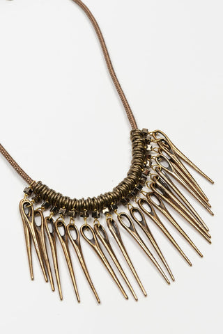 Zerina Brass Necklace