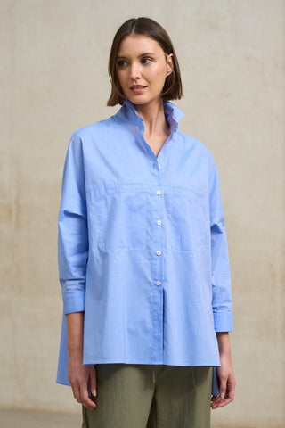 Seraya medium blue shirt
