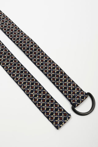 Cinturón Aserin burdeos estampado