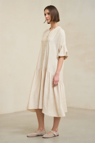 Vestido Arisse crudo