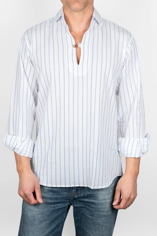 Elian Rivera striped shirt