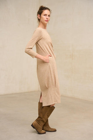 Vestido Belurena beige