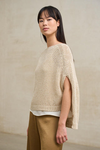 Lightweight beige knit Calero sweater