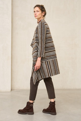 Fervala striped coat