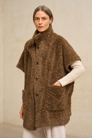 Alvoria reversible brown coat