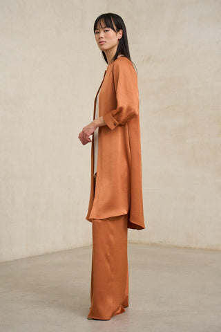 Sorelle orange frock coat