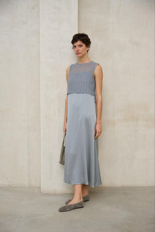 Erya steel blue vest