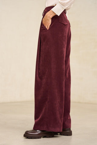 Burgundy Érval Trousers