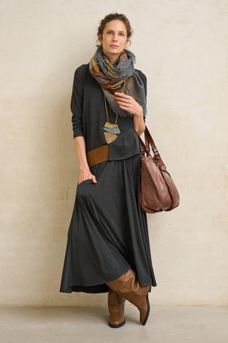 Maela charcoal gray skirt