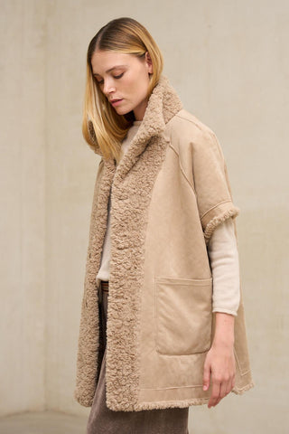 Abrigo Alvoria topo reversible