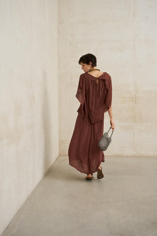 Ailén terracotta skirt