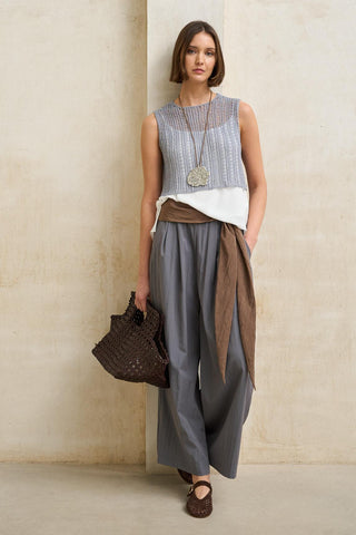 Erya steel blue vest