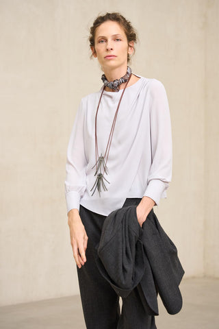 Blusa Fabia gris claro