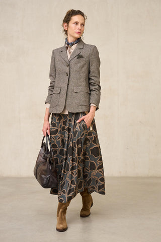 Uris Floral Print Skirt