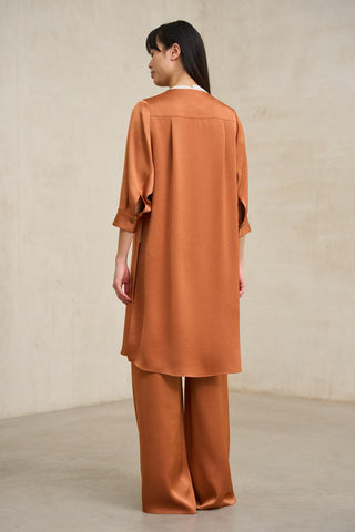Sorelle orange frock coat
