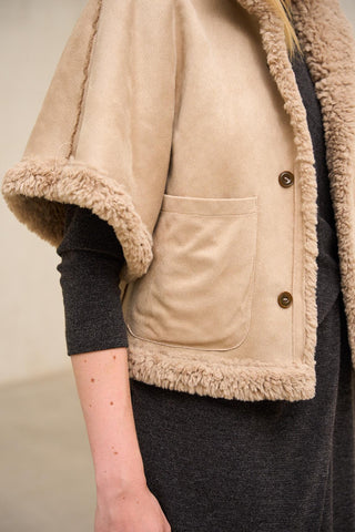 Abrigo Aldoria beige reversible