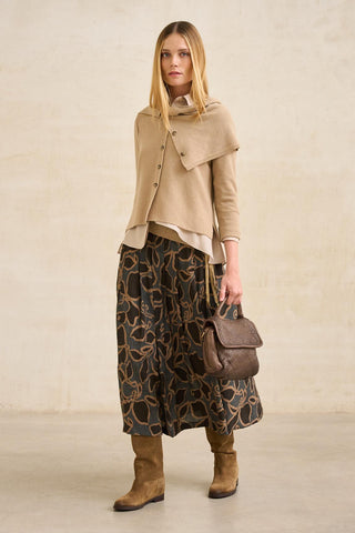 Uris Floral Print Skirt