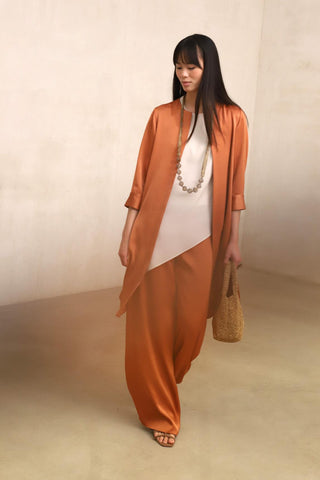 Sorelle orange frock coat