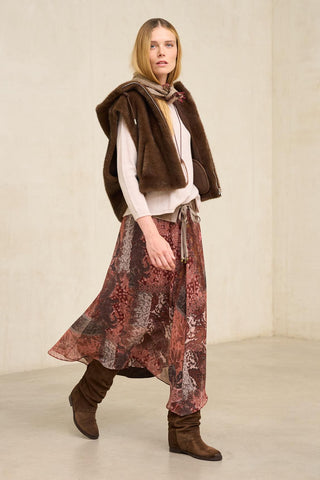 Burgundy Samira skirt