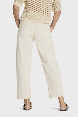 Cambio O-Shape Cropped Orelie Off-White Trousers