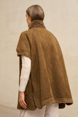 Alvoria reversible brown coat